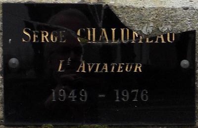 CHALUMEAU Serge Plaque Monument aux Morts Angliers